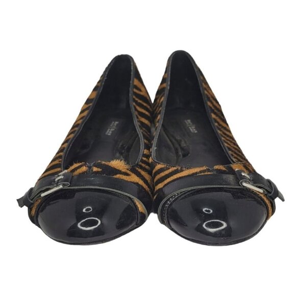 WHBM Barcelona Cowhide Tiger Print Ballet Flats 7.5 - Picture 7 of 9